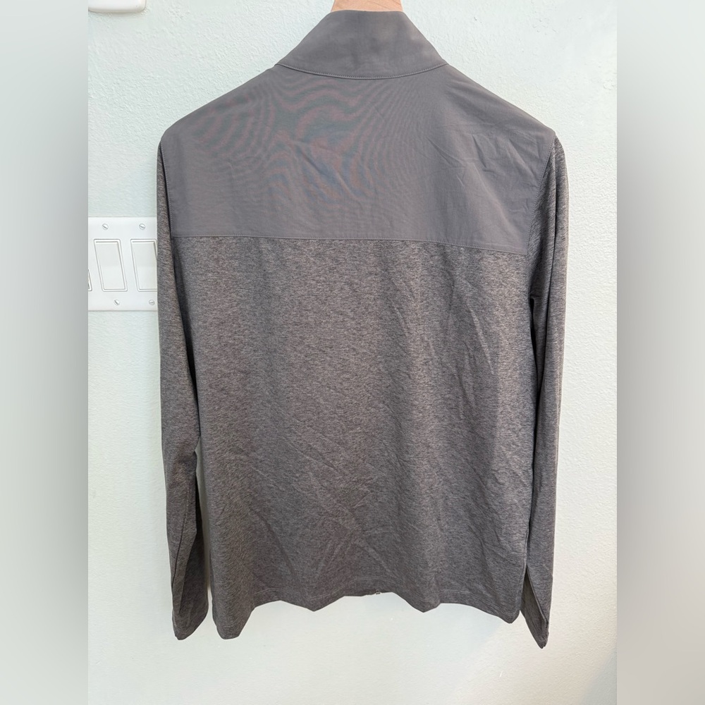 Vuori Sunday Element Track Jacket heather grey mens size medium nwot - Picture 5 of 9